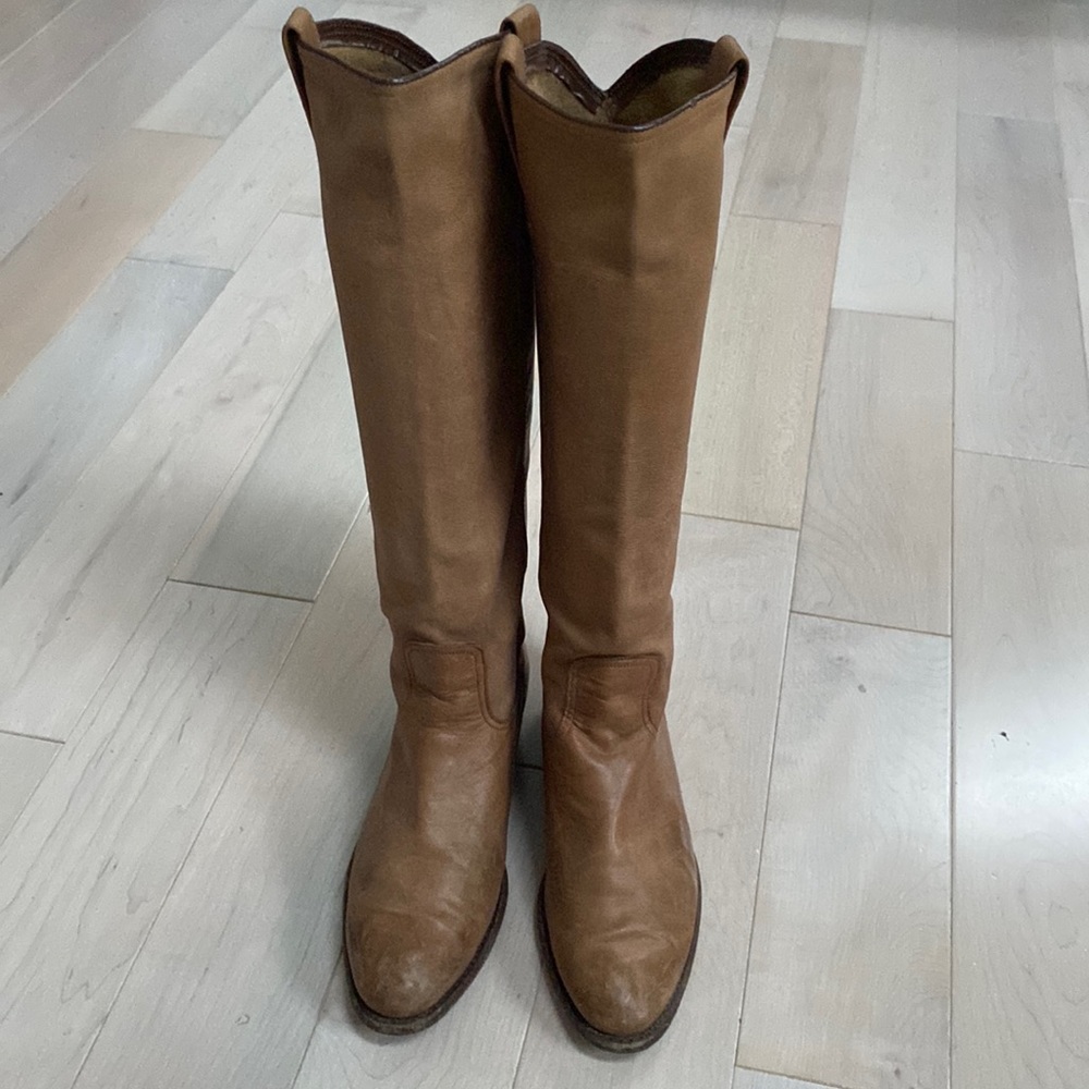 Frey brown soft leather boots 8
